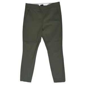 LOFT Women’s Cropped Olive Green Trousers - Size 10